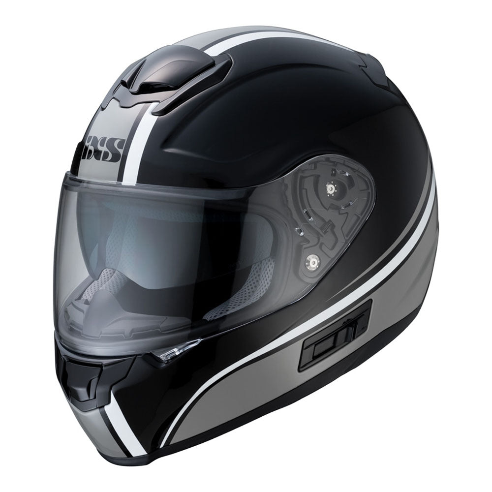 215 2.1 Motorradhelm matte black white grey