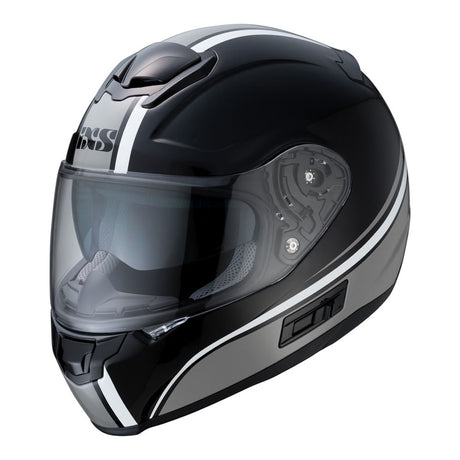 215 2.1 Motorradhelm matte black white grey