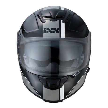 215 2.1 Motorradhelm matte black white grey