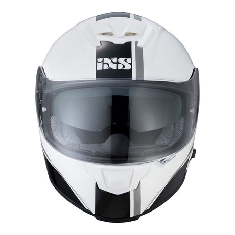 215 2.1 Motorradhelm white black silver