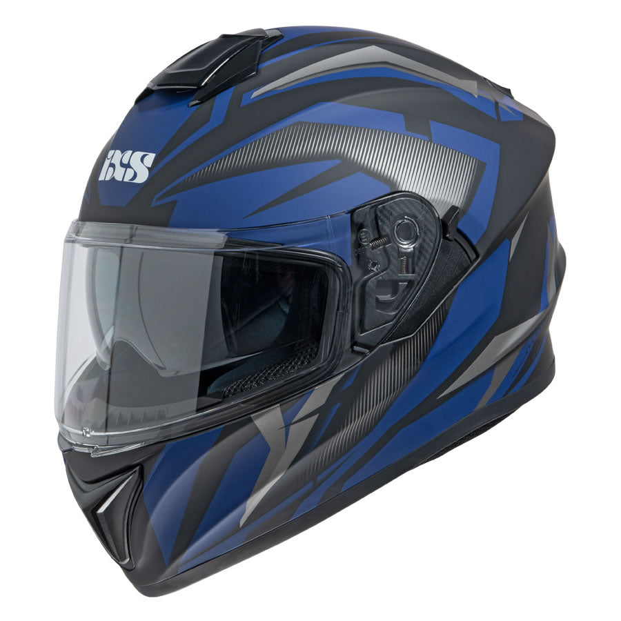 216 2.1 Motorradhelm - matt schwarz-blau