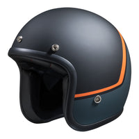 77 2.2 Casque jet mat noir orange
