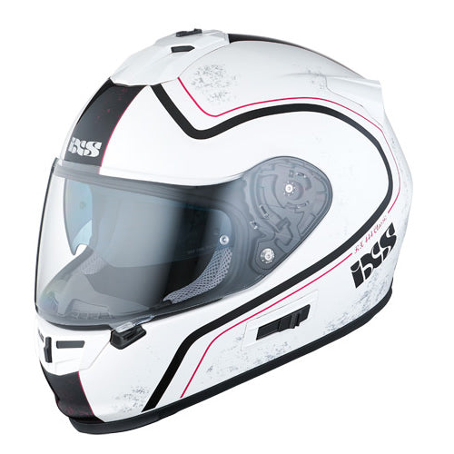 HX 444 Classic Motorradhelm - weiss-schwarz