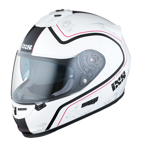 HX 444 Classic Motorradhelm - weiss-schwarz