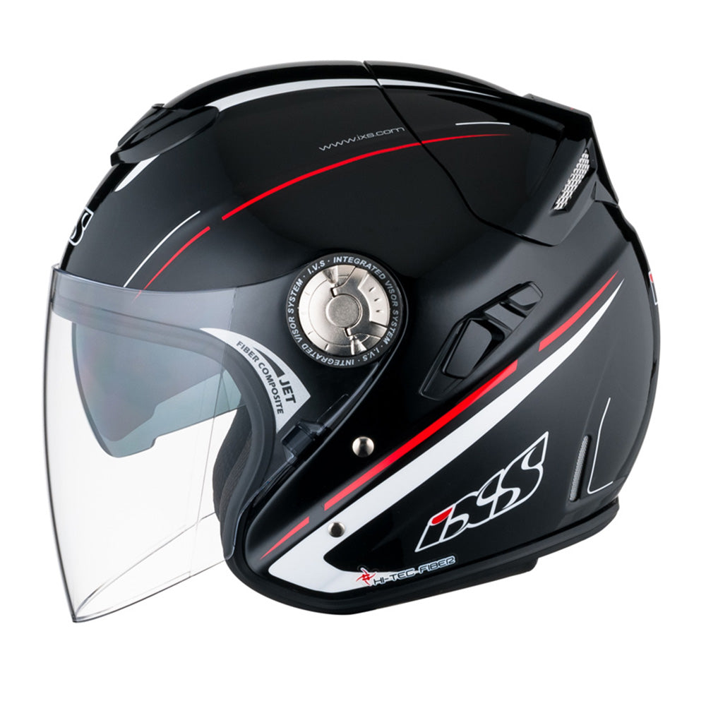 HX 91 Boost Motorradhelm (schwarz/weiss/rot)