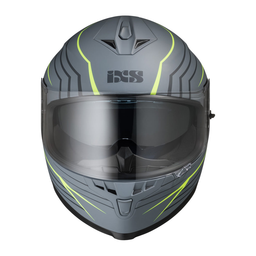 Integralhelm iXS1100 2.1 grau-gelb fluo matt