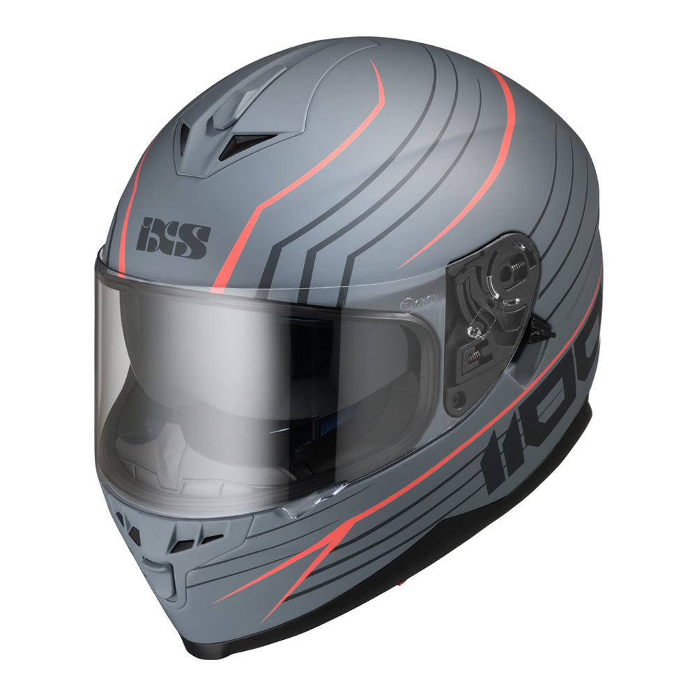 Integralhelm iXS1100 2.1 grau-rot matt