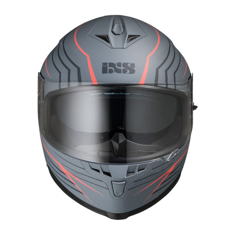 Integralhelm iXS1100 2.1 grau-rot matt