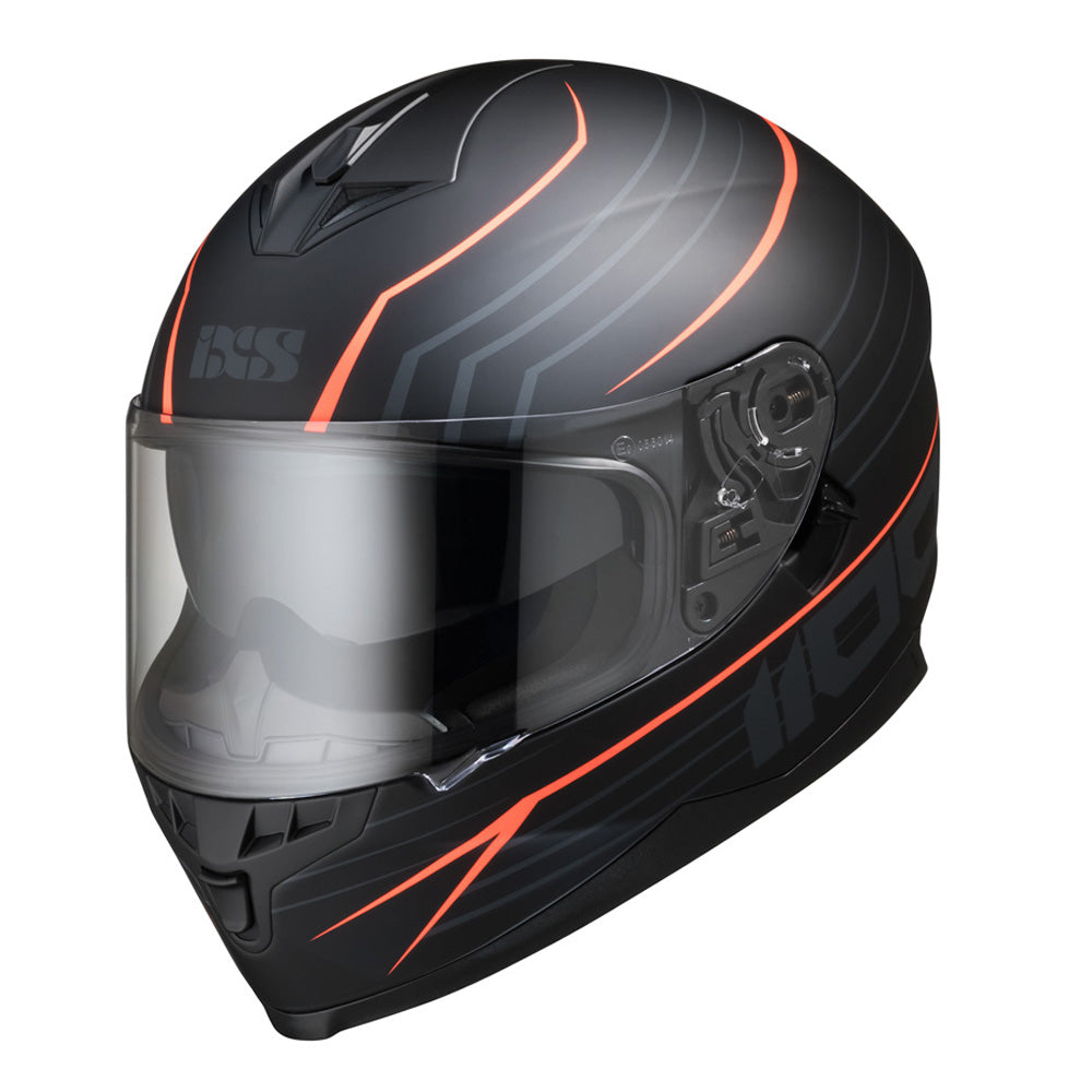 Integralhelm iXS1100 2.1 matte black orange