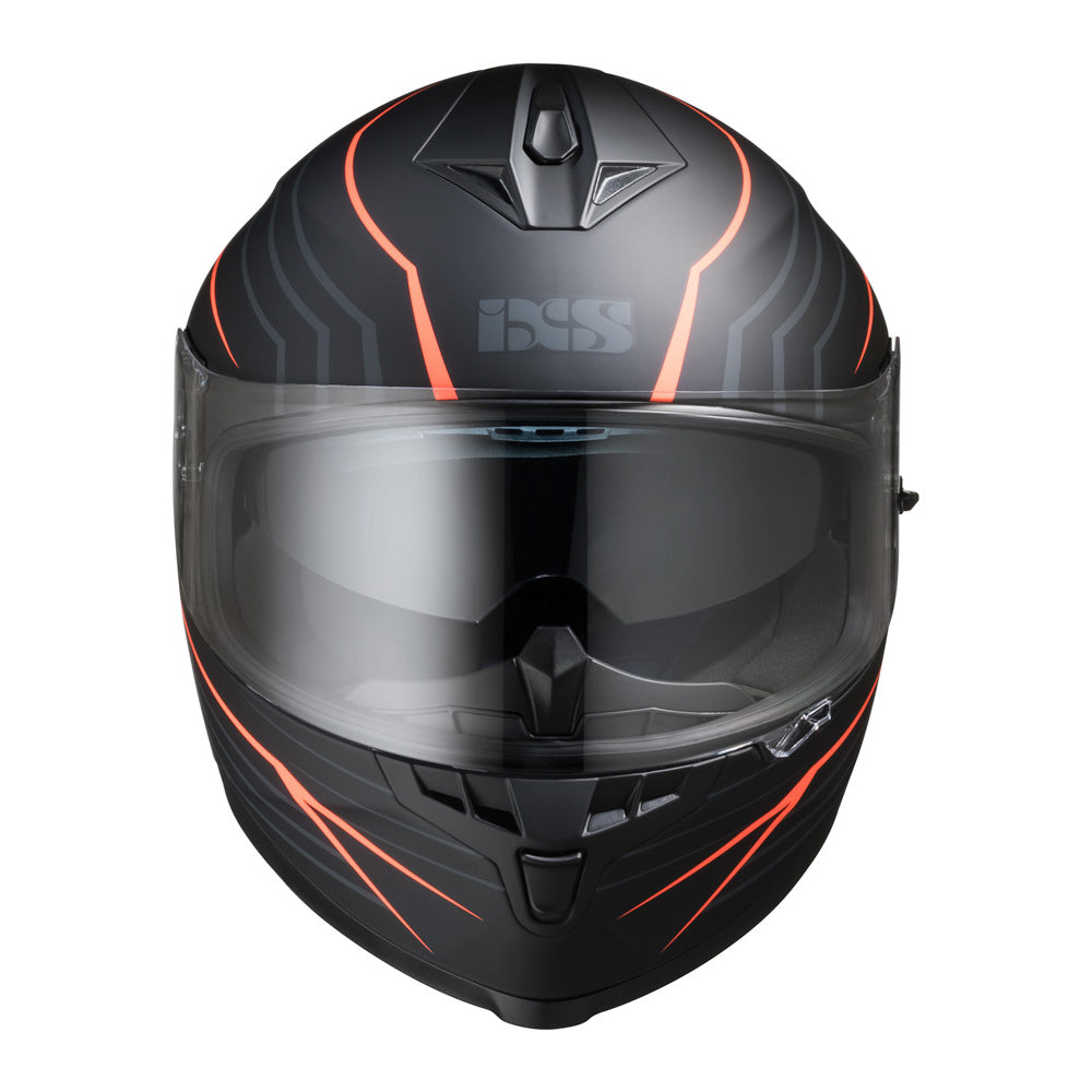 Integralhelm iXS1100 2.1 matte black orange