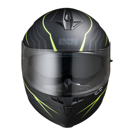 Integralhelm iXS1100 2.1 schwarz-gelb fluo matt
