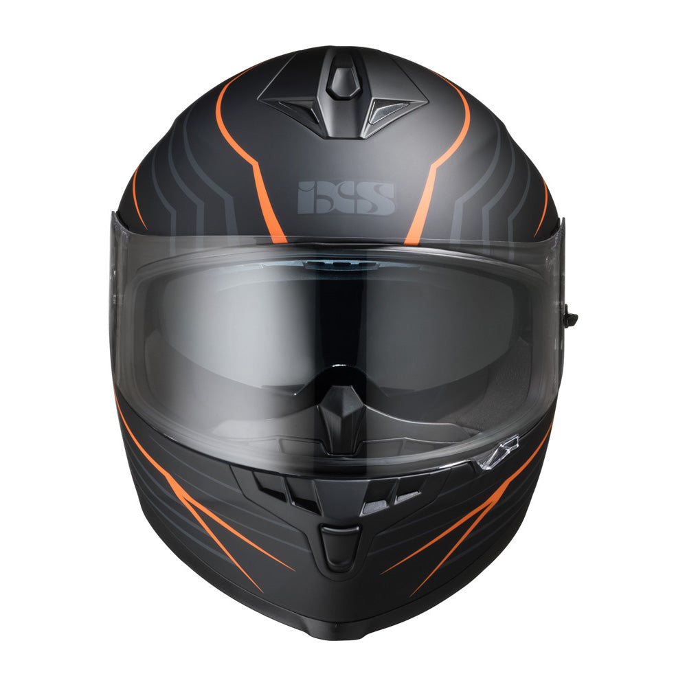 Integralhelm iXS1100 2.1 schwarz-orange matt