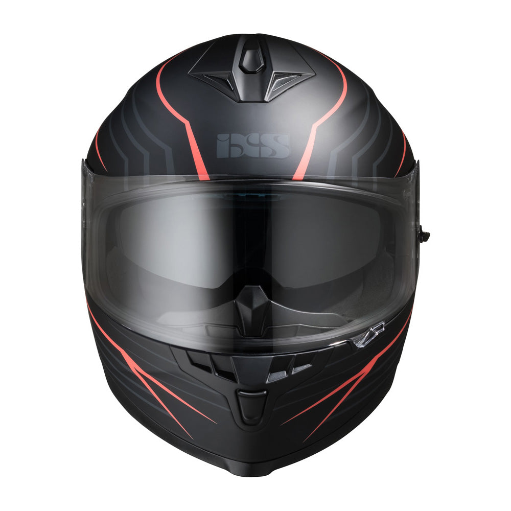 Integralhelm iXS1100 2.1 schwarz-rot matt