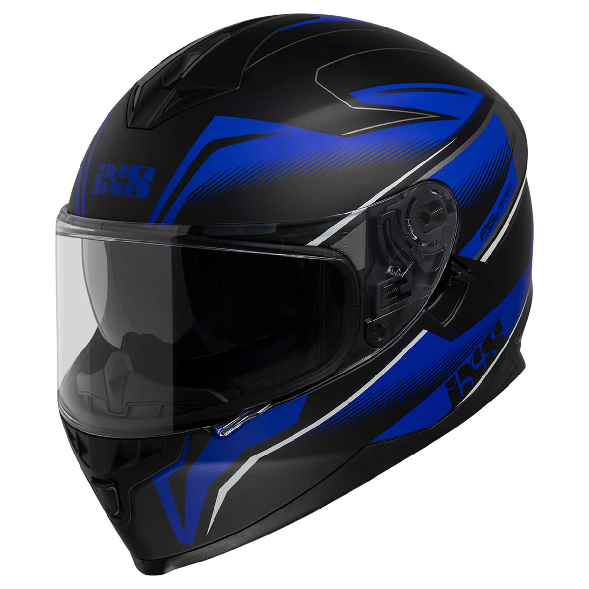 Integralhelm iXS1100 2.3 - schwarz matt-blau