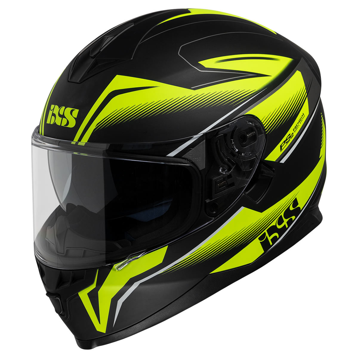 Integralhelm iXS1100 2.3 - schwarz matt-gelb fluo