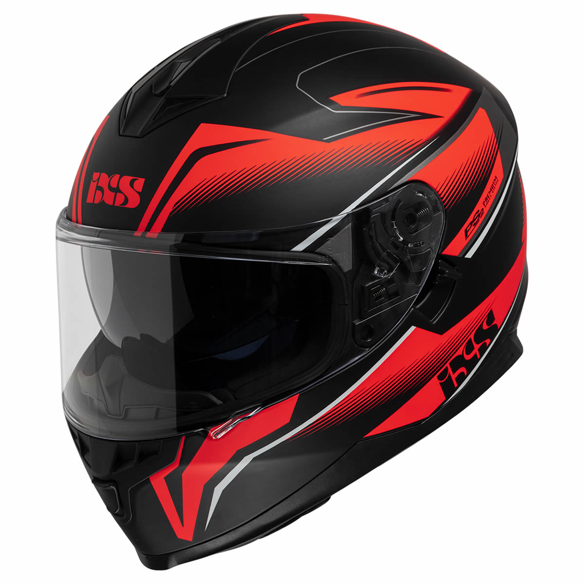 Integralhelm iXS1100 2.3 - schwarz matt-rot