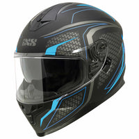 Casque intégral iXS1100 2.4 - noir mat-bleu