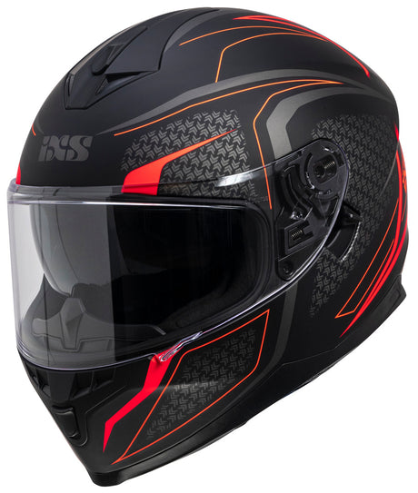 Integralhelm iXS1100 2.4 - schwarz matt-rot
