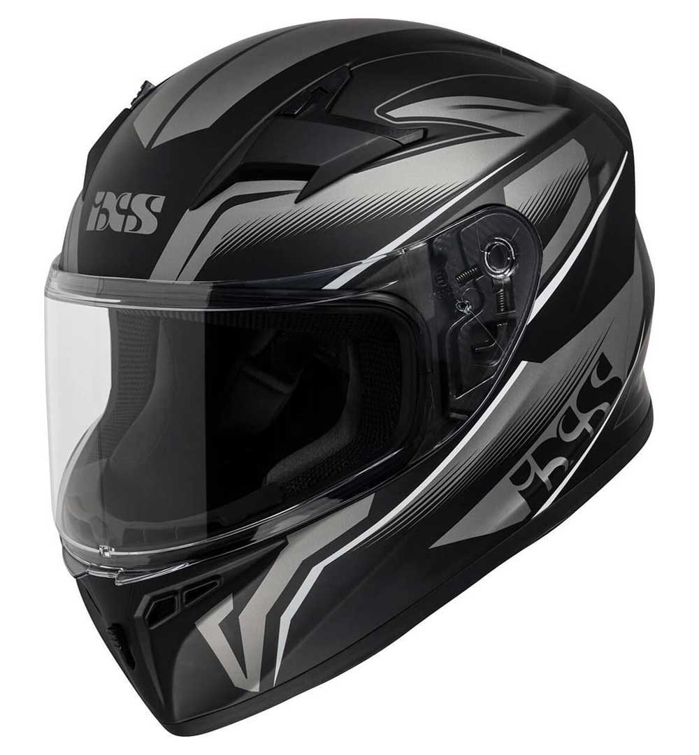 Integralhelm iXS136 2.0 Kids schwarz matt-grau