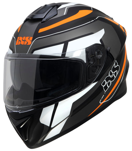 Integralhelm iXS216 2.2 - grau-schwarz-orange fluo