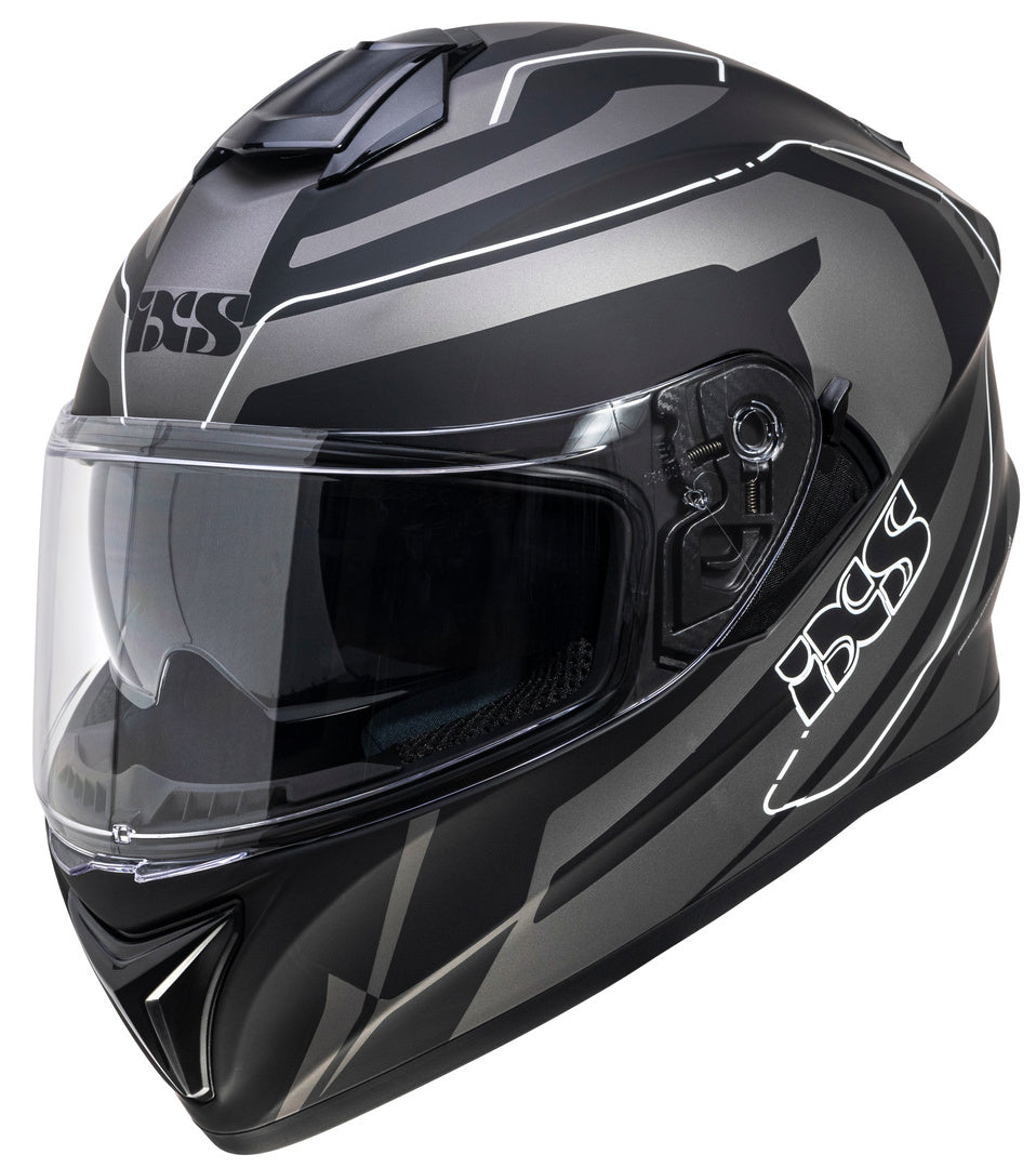 Integralhelm iXS216 2.2 - grau-schwarz-weiss