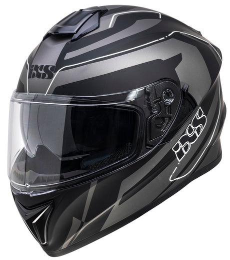 Integralhelm iXS216 2.2 - grau-schwarz-weiss