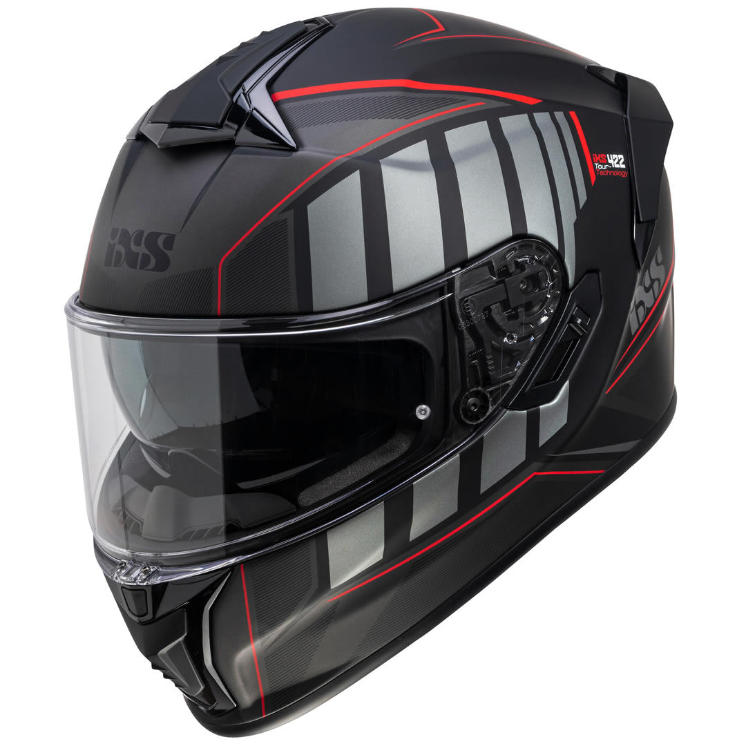Integralhelm iXS422 FG 2.1 schwarz matt-rot