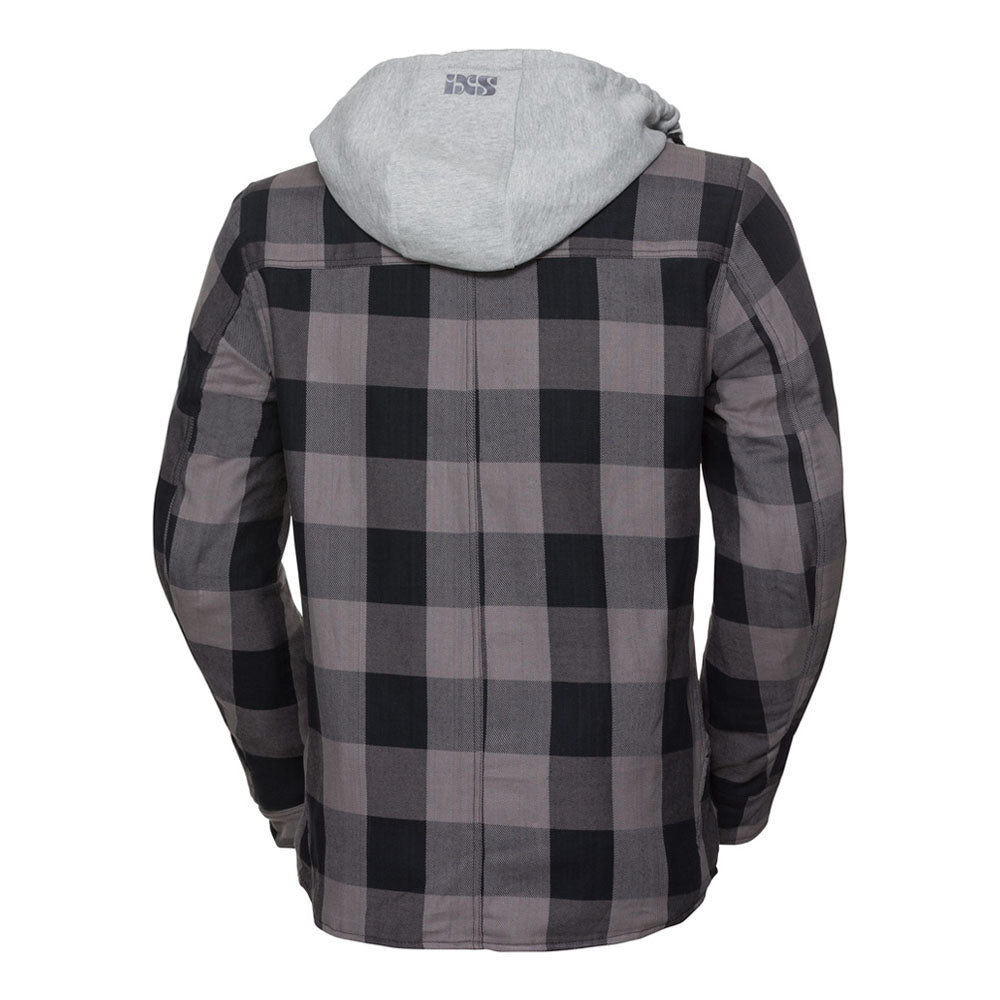 Jacke Classic Moto-Flanell - schwarz-anthrazit