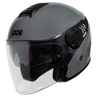 Casco Jet iXS100 1.0 - grigio lucido