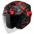 Jethelm iXS99 2.0 - schwarz matt-rot