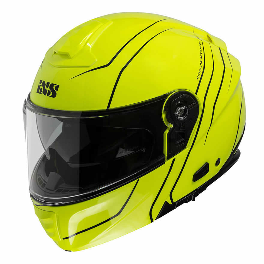 Klapphelm iXS460 FG 2.0 - gelb fluo-schwarz