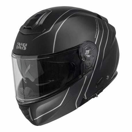 Klapphelm iXS460 FG 2.0 - schwarz matt-grau