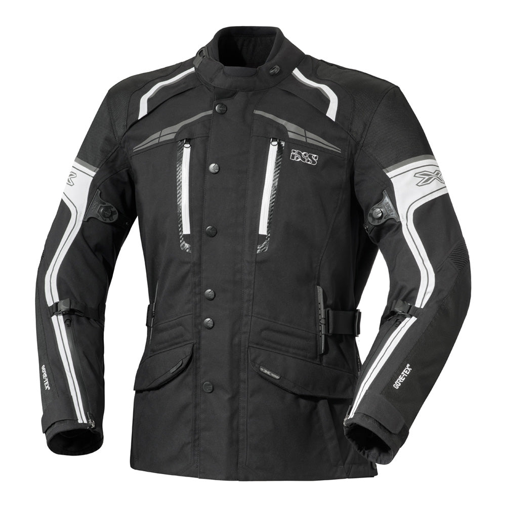 Montgomery Motorradjacke - schwarz-weiss
