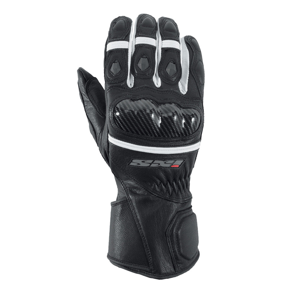 Novara Evo Motorrad-Handschuh black white