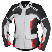 Tour Women's Jacket Evans-ST 2.0 - light gray-gray-red