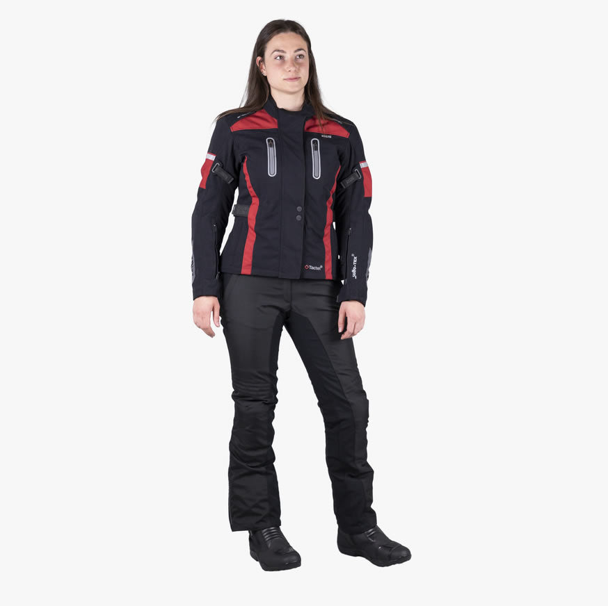 Tour Damen Jacke Pacora-ST schwarz-bordeaux