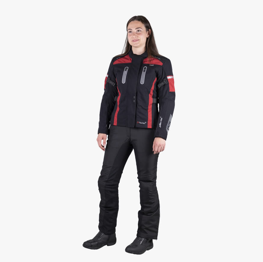 Tour Damen Jacke Pacora-ST schwarz-bordeaux