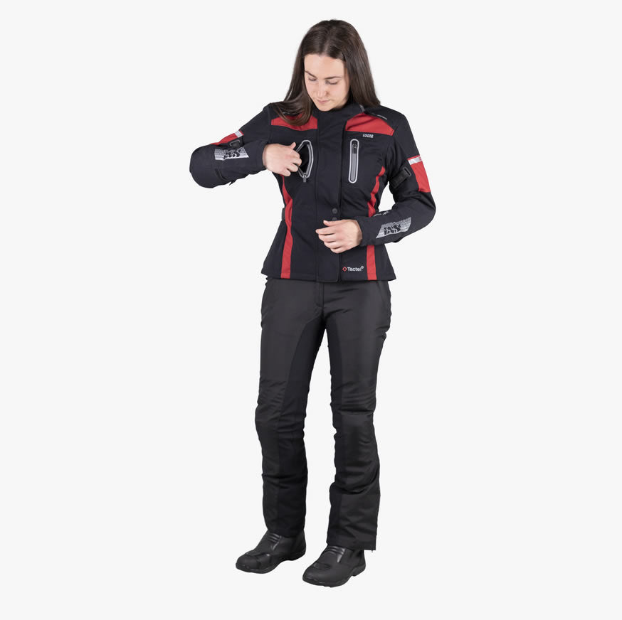 Tour Damen Jacke Pacora-ST schwarz-bordeaux