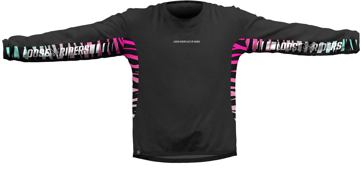 Tech Men Jersey Longsleeve - Stealth Rainbow Zebra