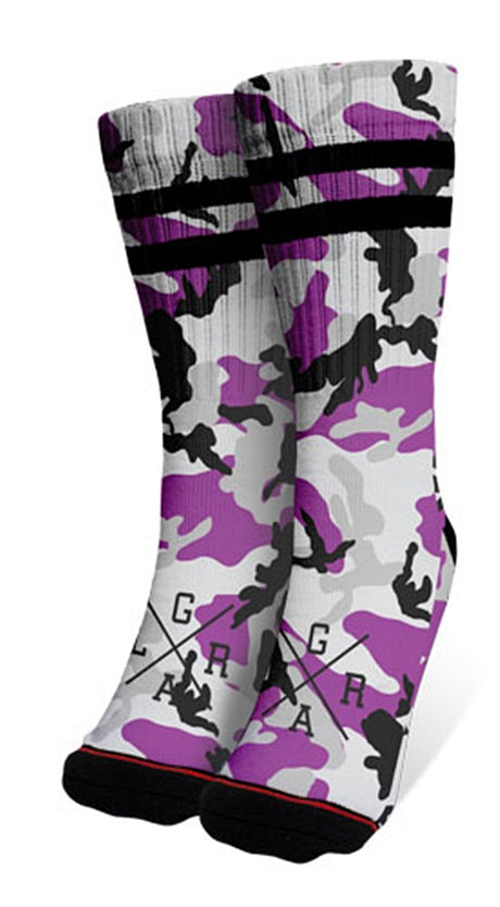 Lifestyle Accs Socks - Purple Camo