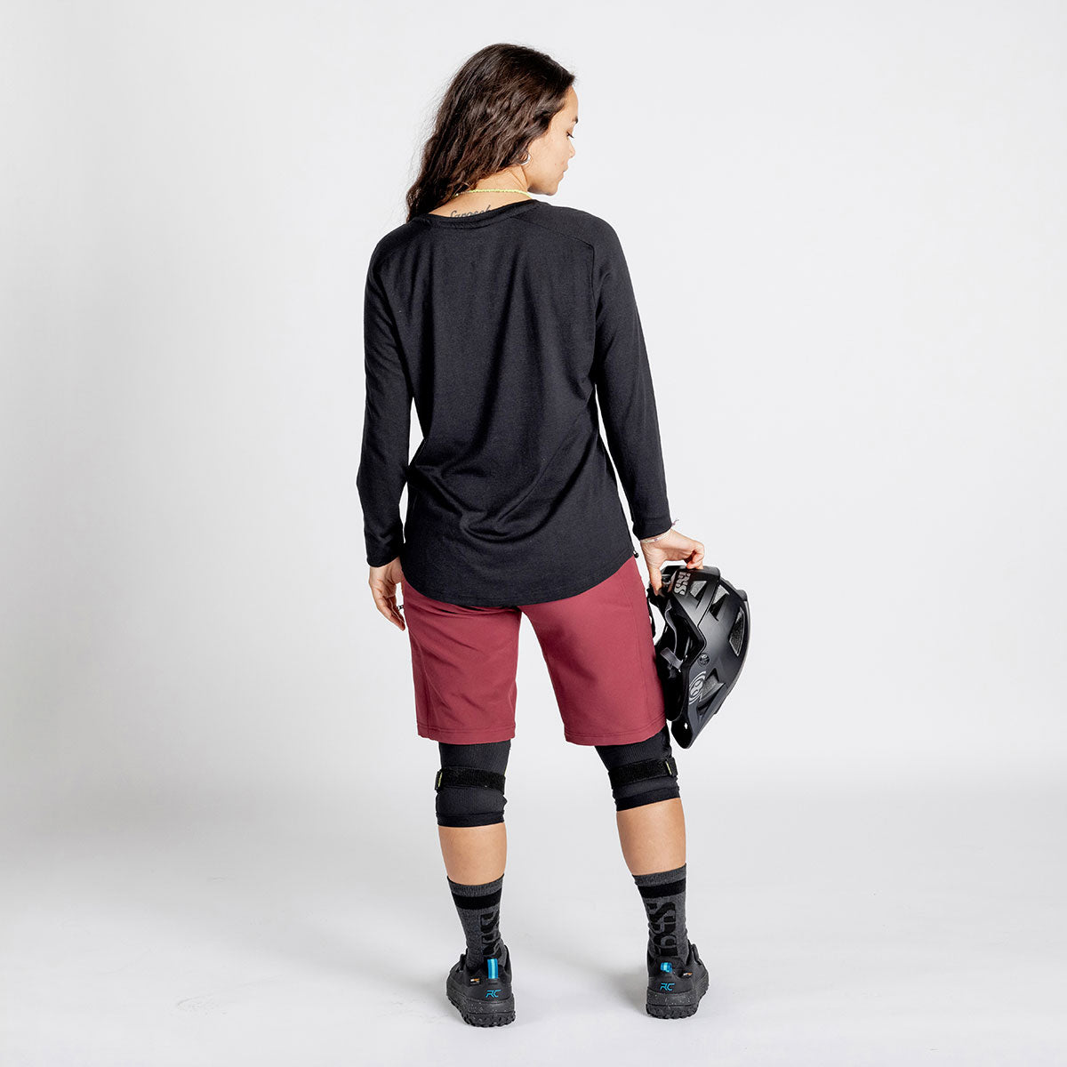 Women's Flow Merino long sleeve jersey - black iXS