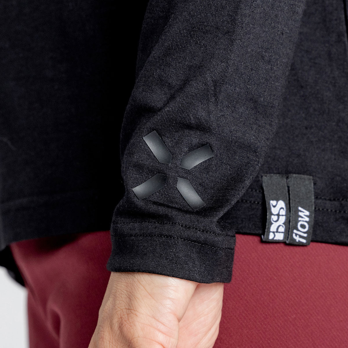 Women's Flow Merino long sleeve jersey - black iXS