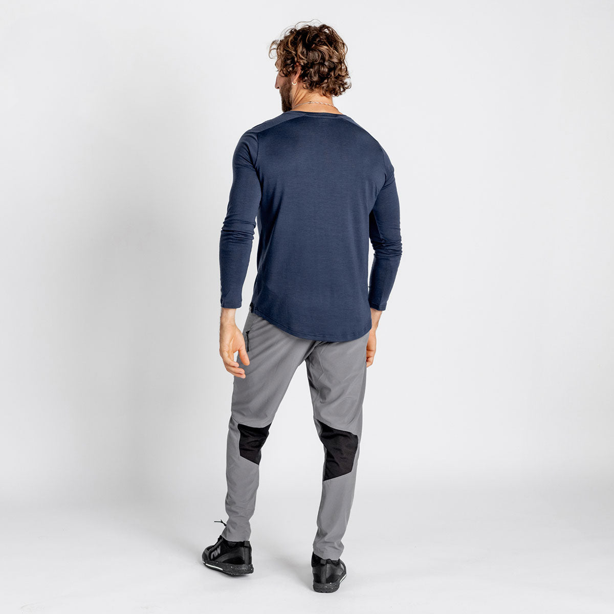 Flow Merino longsleeve Jersey - Marine iXS