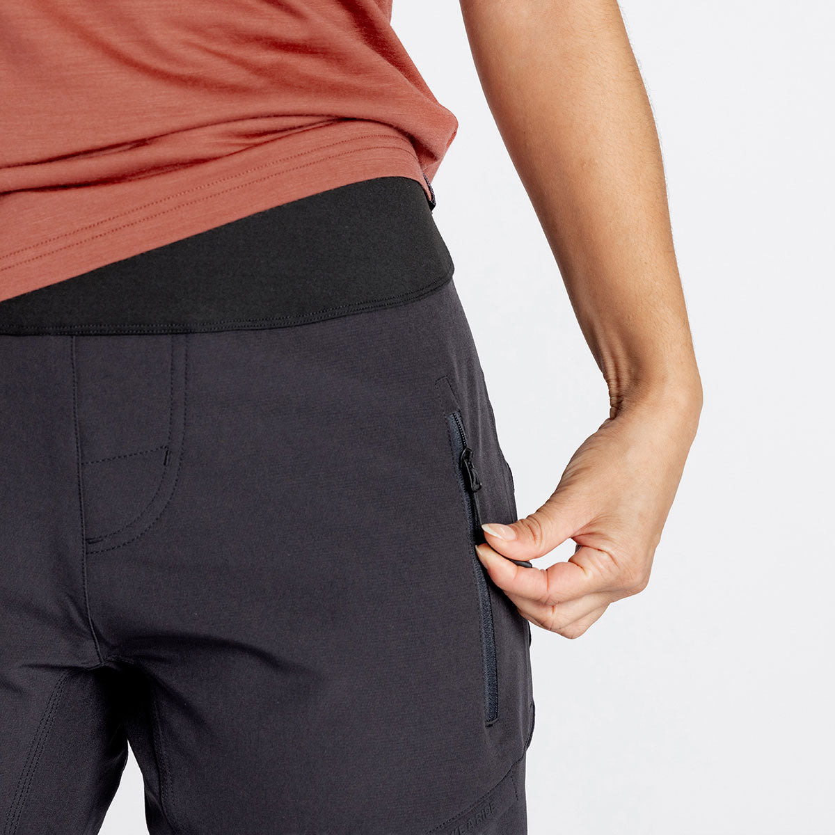 Women's Carve Hip-Hugger pants - black iXS