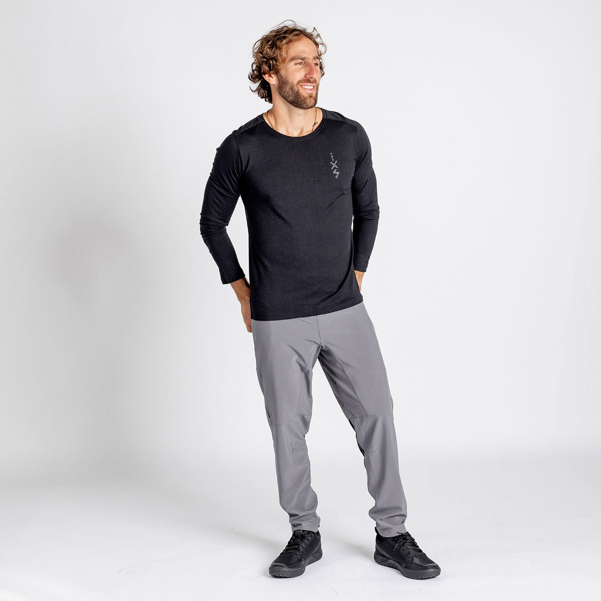 Flow Merino longsleeve Jersey - black iXS