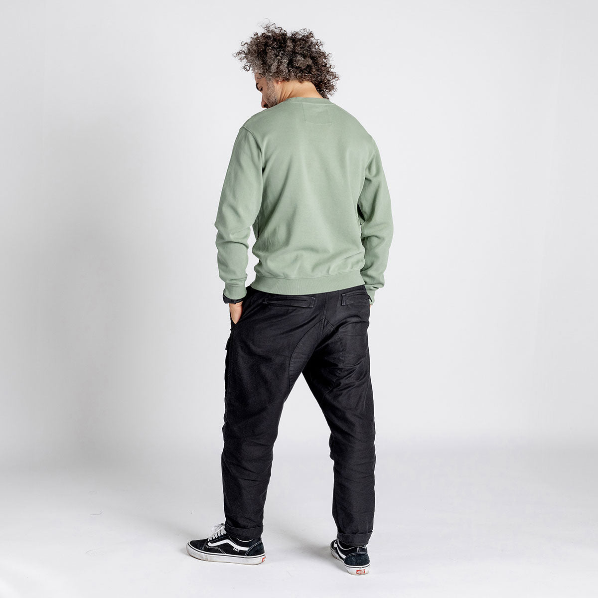 Rhombus organic sweater - Sage iXS
