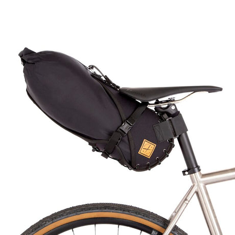 Satteltasche mit Drybag 8 L - Schwarz