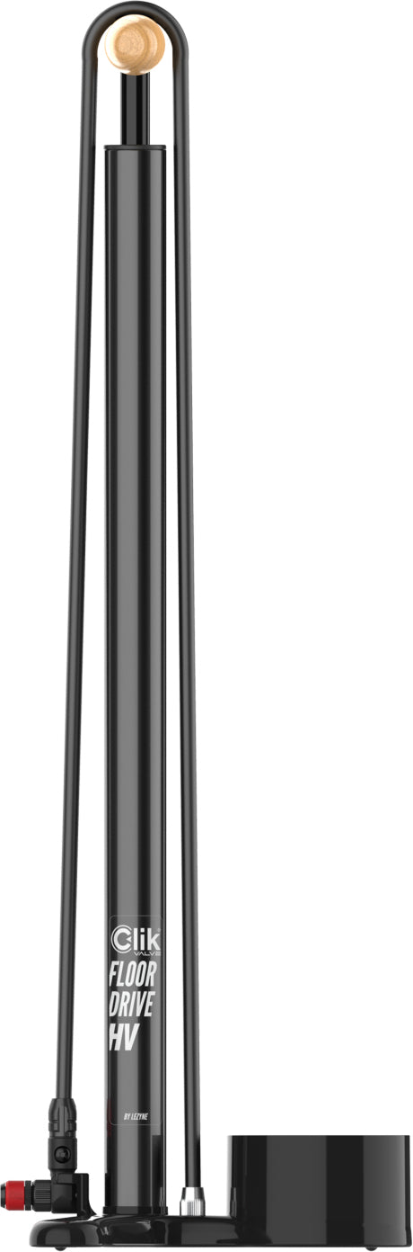 Standluftpumpe Steel CLIK HV Floor Drive - schwarz