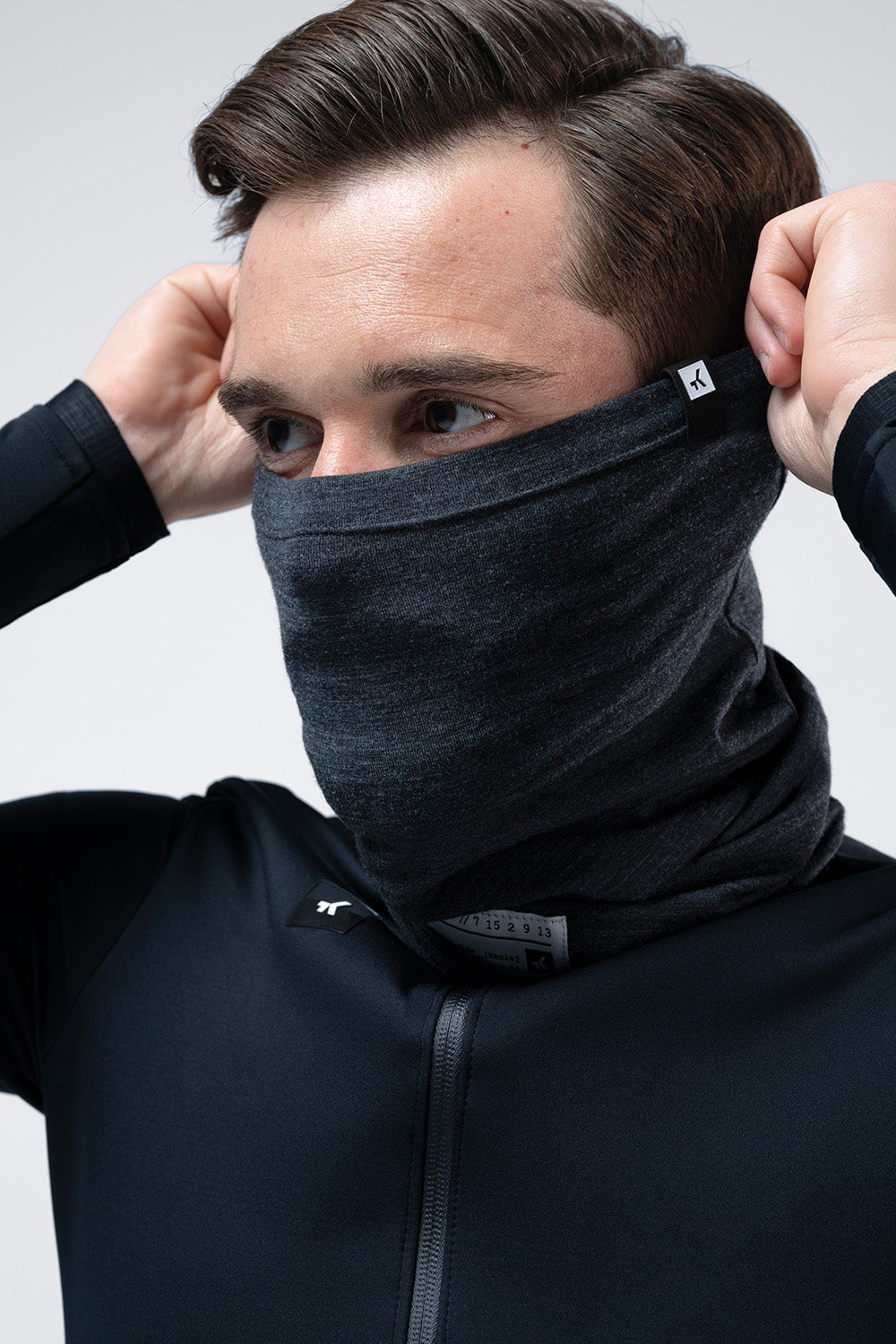 Neck Gaiter Merino Moonbah Solid - Graphite