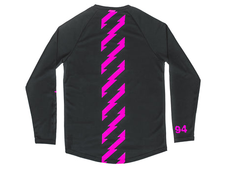 MTB Trikot langarm - Grau/Pink
